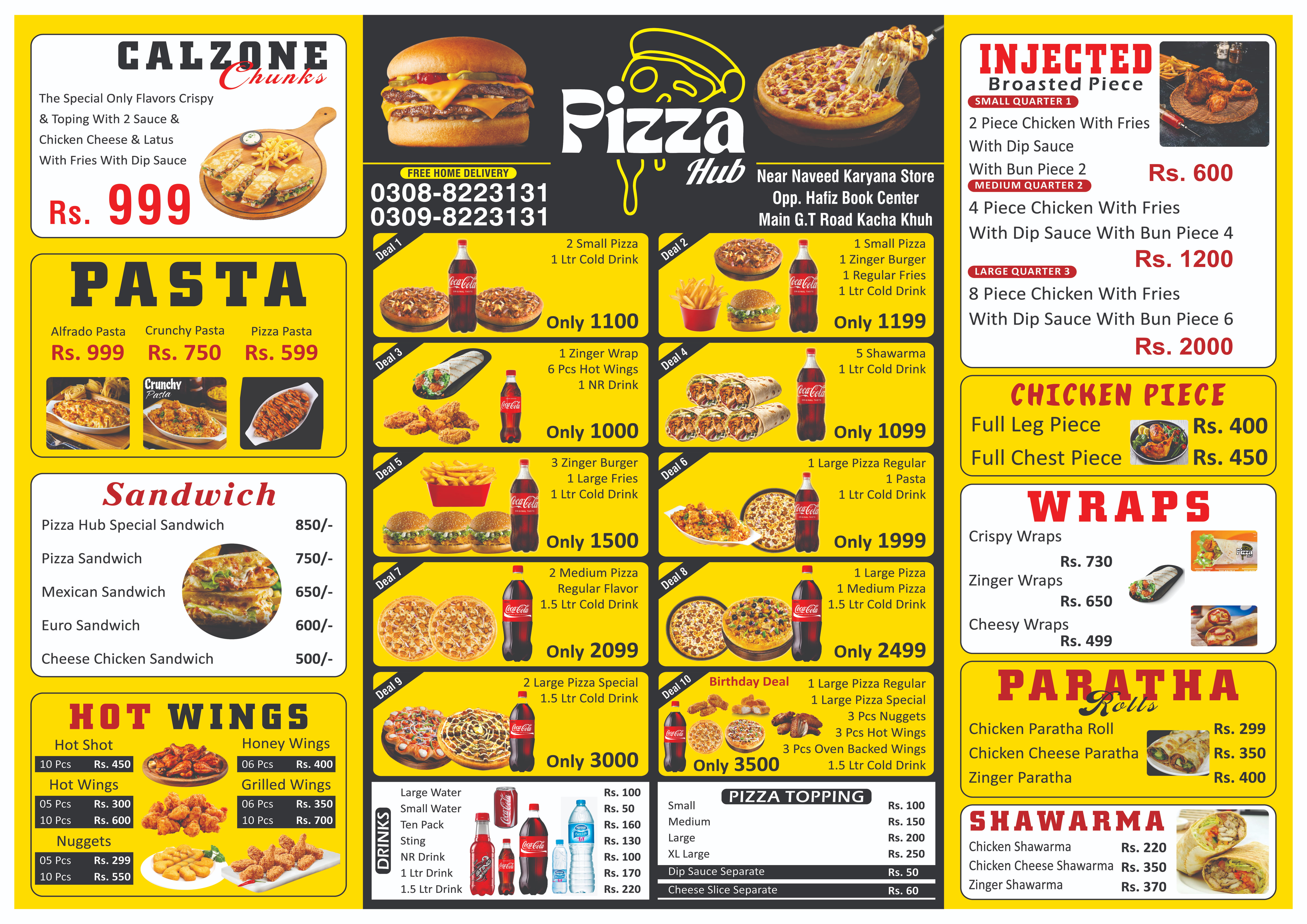 Pizza Hub Menu 2